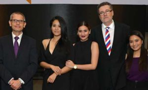  (From left) Marcin Kubiak, Ambassador of Poland, actresses Ritz Azul and Yna Asistio and Jaroslav Olša, Jr., Ambassador of the Czech Republic 