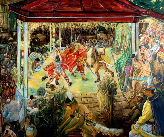 Danilo Dalena’s ‘Komedya sa Pakil,’ oil on canvas, 1990, CCP Collection 