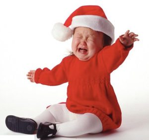 Throwing a tantrum is one way for a little child to cope with sensory overload this season
