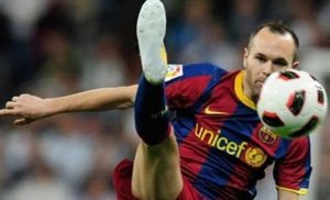 Barcelona midfielder Andres Iniesta  AFP PHOTO