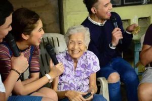 Not only has the show helped to give entertainment and joy to various communities in the Philippines, but it has also made many viewers feel that Christmas can come everyday to their homes—(from left to right) Maine Mendoza, Paolo Ballesteros, Jose Manalo and Wally Bayola are grateful for the unique opportunity to do this 