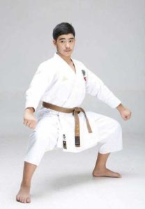 Xavier School Greenhills standout Adam Bondoc during kata (form) event. Bondoc also shows his medals and recognitions (inset) won in the 3rd Karate Mayor’s Cup International Karatedo Championship held last week in Kuala Lumpur, Malaysia.  CONTRIBUTED PHOTOS