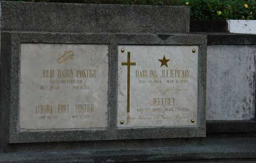 Julie Vega (May 21, 1968 – May 8, 1985; Wikipedia photo by Anyo Niminus)
Loyola Memorial Park, Marikina City