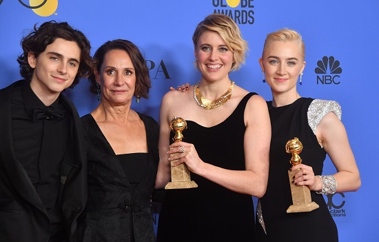 Timothee Chalamet, Laurie Metcalf, Greta Gerwig and Saoirse Ronan.