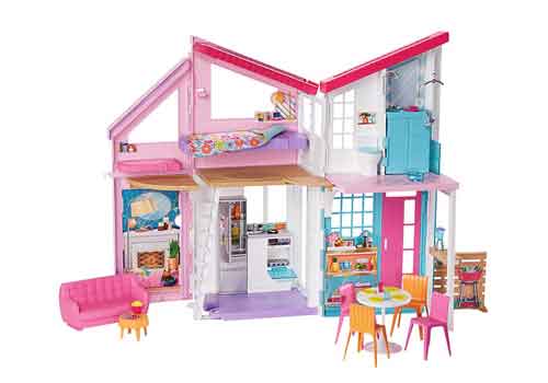 Spend the holidays with Barbie at her Malibu Beach House.