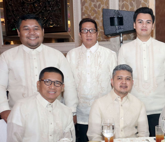 (Standing) Patrick Cruz, Joey Rodriguez and Paul Vincent Simbulan with (seated) Jerome Furiscal and Tino Vilangca