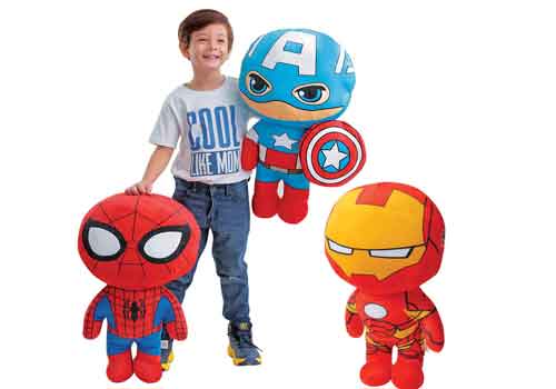 Huggable Avengers inspired plush toys.