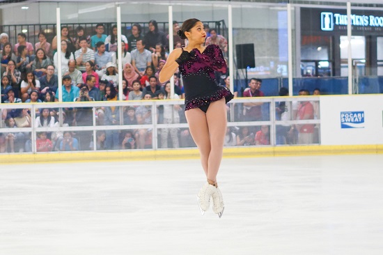 Alisson Krystle Perticheto bags a silver medal in figure skating on Sunday, December 1, 2019. PHOTO BY JOHN ORVEN VERDOTE