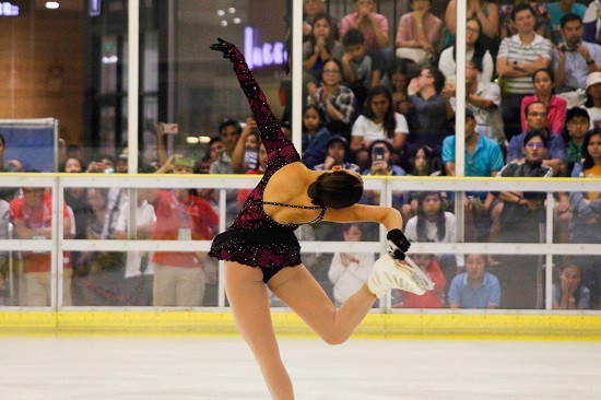 Alisson Krystle Perticheto bags a silver medal in figure skating on Sunday, December 1, 2019. PHOTO BY JOHN ORVEN VERDOTE