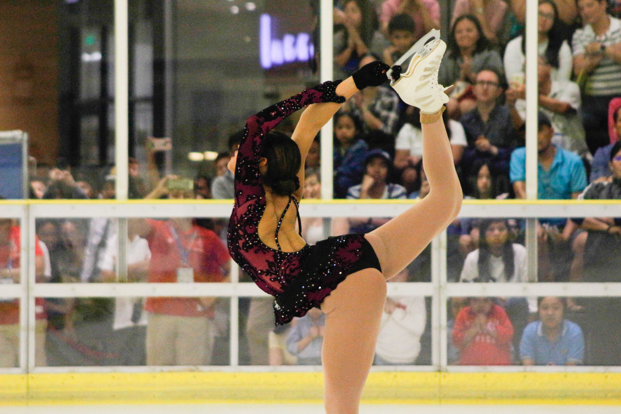 Alisson Krystle Perticheto bags a silver medal in figure skating on Sunday, December 1, 2019. PHOTO BY JOHN ORVEN VERDOTE