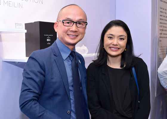 Lalique Regional Director for SEA and Aseana Daniel Ong and Rustan’s Head of Marketing and Communications Dina Tantoco