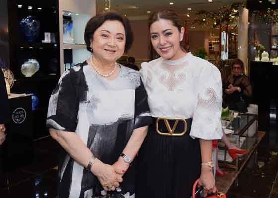 Rustan’s Chairman and CEO Nedy Tantoco and Happy Ongpauco-Tiu