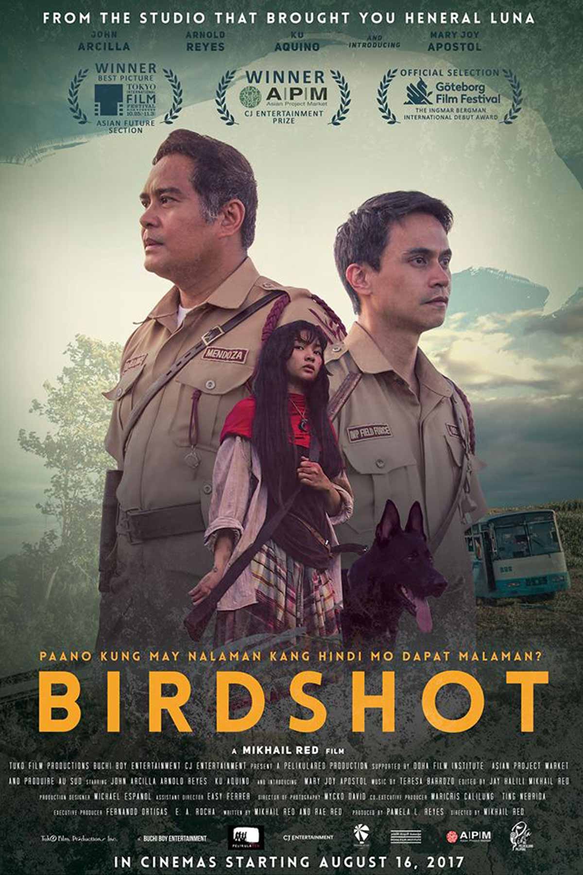 “Birdshot” by Mikhail Red of Pista ng Pelikulang Pilipino 2017 was the Philippine official entry to the Oscars in 2017.