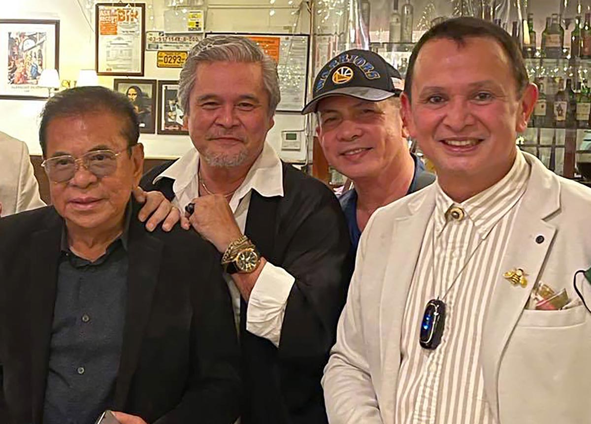 Chavit Singson, Cocoy Cordoba, Jerry Rabano and John Gaddi