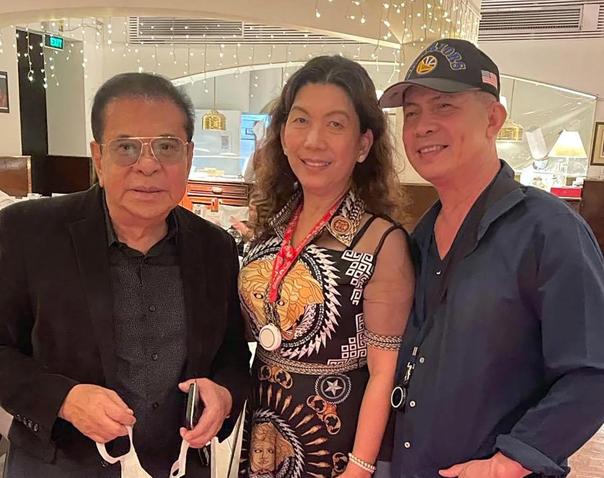 Chavit Singson with Jingky and Jerry Rabano